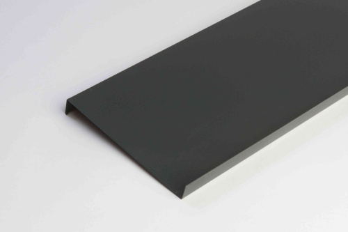 Отлив оконный оцинкованный c порошковым покрытием 1,2мм ширина более 625 мм RAL 7043