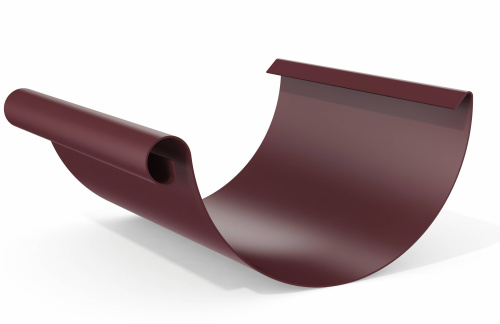 Желоб водосточный оцинкованный с полимерным покрытием Grand Line Optima ф125х84мм RAL 3005