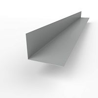 Планка угла внутренняя RAL 9006 оцинкованная c порошковым покрытием 0,45мм
