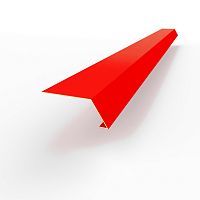 Карнизная планка RAL 3024 оцинкованная c порошковым покрытием 0,45мм
