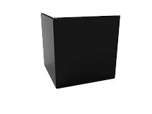 Угловая кассета 1740х1160 открытого типа, толщина 1,2 мм, RAL 9005 (Глубокий черный)