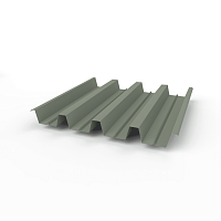 Профнастил Н60 (RAL 7033) 0,8х845мм оцинкованный, с полимерным покрытием (Полиэстер)