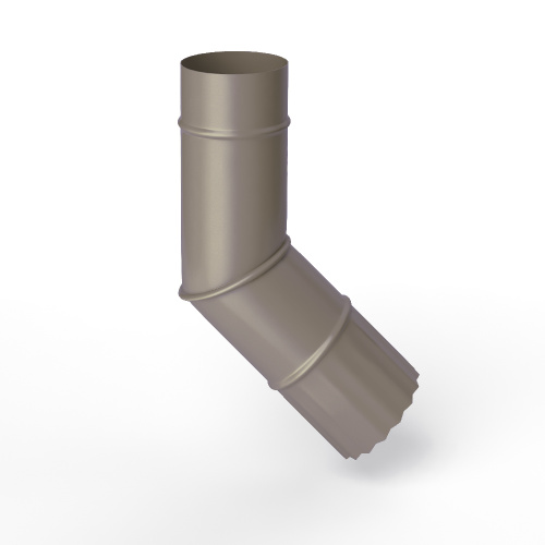 Колено водосточное оцинкованное порошок ф150мм RAL 7048