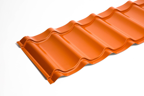 Металлочерепица Монтеррей классик оцинкованная с полимерным покрытием 0.5x1180мм  RAL 2004 фото 3