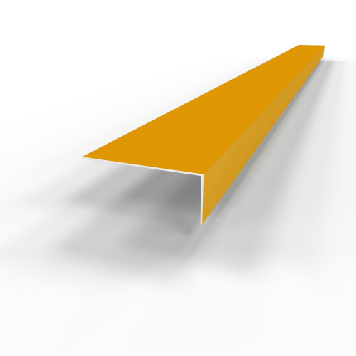 Лобовая планка (RAL 1037) оцинкованная, с порошковым покрытием 0,45 мм