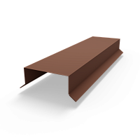 Парапет плоский RAL 8002 полиэстер 0,45 мм