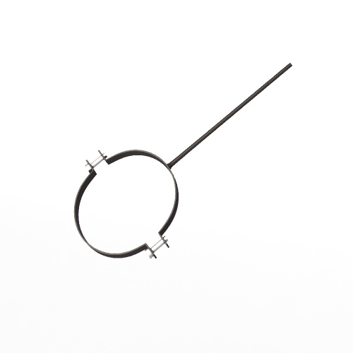 Крепление водосточный трубы сварное оцинкованное порошок ф120х10х250мм RAL 8019