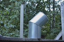 Колено водосточное оцинкованное ф100мм