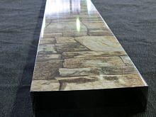 Планка примыкания в накладку для кровли оцинкованная с порошковым покрытием 0,45мм RAL 9003