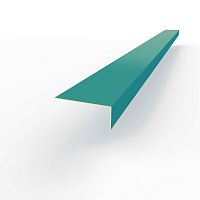 Лобовая планка (RAL 5018) оцинкованная, с порошковым покрытием 0,45 мм