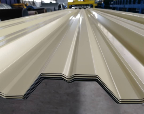 Профнастил НС35 - 0,45 - RAL 1005 оцинкованный, с полимерным покрытием (Полиэстер) фото 2