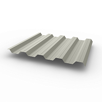 Профнастил НС44 (RAL 7044) 0,5х1047мм оцинкованный, с полимерным покрытием (Полиэстер)