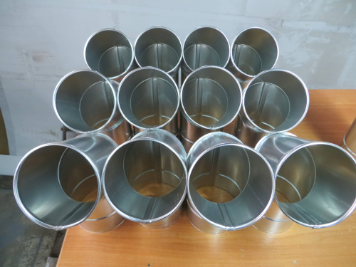 Колено водосточное оцинкованное ф220х400x400мм