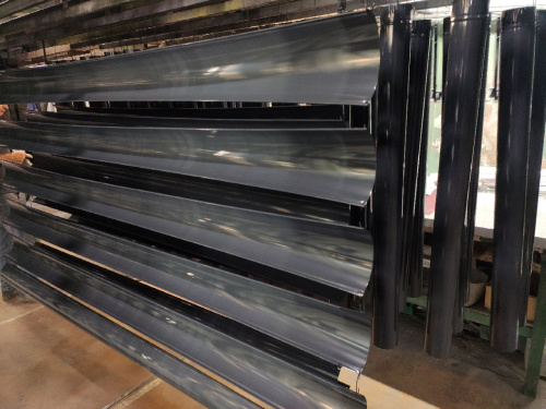 Желоб водосточный оцинкованный порошок ф180х2000мм RAL 9004 фото 3