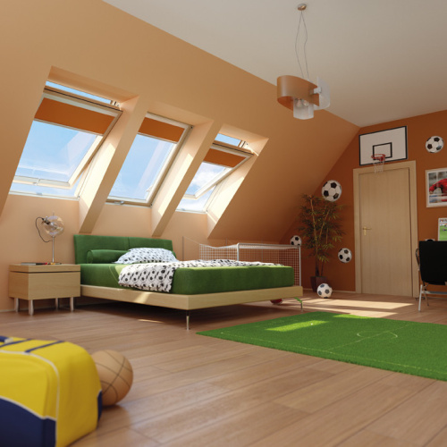 Окно мансардное дерево, лак ручка снизу Fakro FTP-V U3 ThermoPro Profi 94*140см фото 5