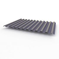 Профнастил оцинкованный с полимерным покрытием полиэстер С21 buildstor 0,35х1051мм RAL 4012 Перламутрово-ежевичный