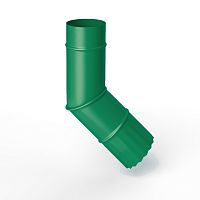 Колено водосточное оцинкованное порошок ф220мм RAL 6032