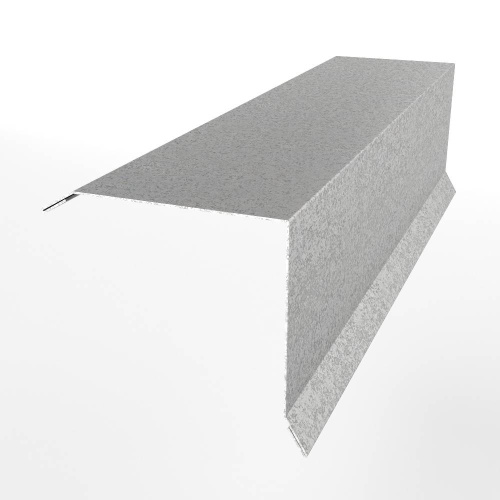 Планка примыкания нижняя для кровли оцинкованная 0,4мм Планка примыкания нижняя для кровли оцинкованная 0,4мм