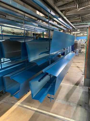 Парапет плоский RAL 5009 полиэстер 0,5 мм фото 3