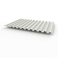 Профнастил оцинкованный с полимерным покрытием С21 Grand line Optima 0,7х1040мм RAL 9002