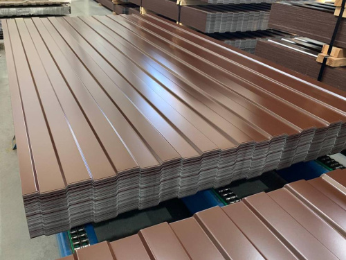 Профнастил оцинкованный с полимерным покрытием полиэстер С8 buildstor 0,7х1180мм RAL 4002 Красно-фиолетовый фото 2