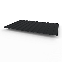 Профнастил оцинкованный с полимерным покрытием полиэстер С8 buildstor 0,5х1180мм RAL 9011 Графитно-чёрный