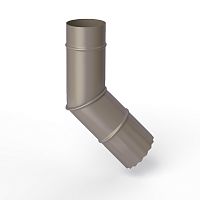 Колено водосточное оцинкованное порошок ф90мм RAL 7048