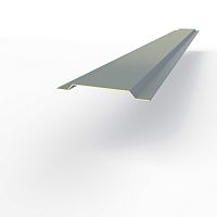 Нащельник RAL 7000 стыковочный оцинкованный c порошковым покрытием 0,45мм