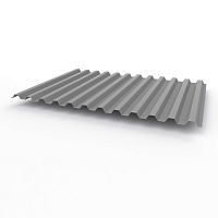 Профнастил оцинкованный с полимерным покрытием полиэстер С21 buildstor 0,5х1051мм RAL 7030 Каменно-серый