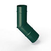 Колено водосточное оцинкованное порошок ф90мм RAL 6005