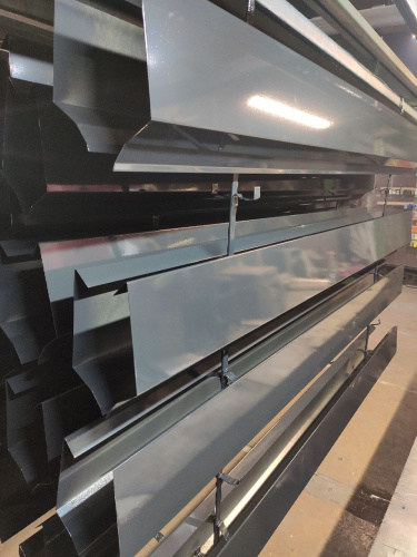 Парапет плоский RAL 7021 полиэстер 1 мм фото 2