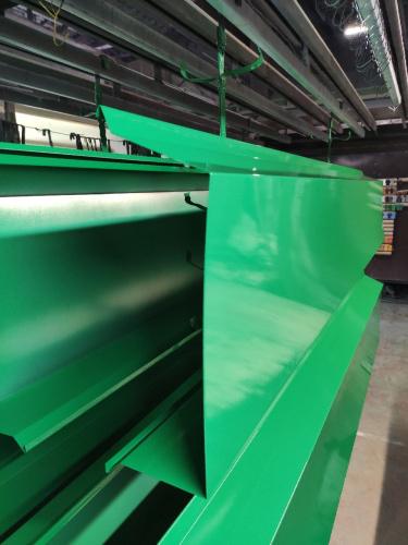 Парапет плоский RAL 6032 полиэстер 0,45 мм фото 2 Парапет плоский RAL 6032 полиэстер 0,45 мм фото 2