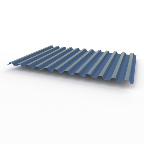 Профнастил оцинкованный с полимерным покрытием полиэстер С21 buildstor 0,65х1051мм RAL 5023 Отдалённо-синий Профнастил оцинкованный с полимерным покрытием полиэстер С21 buildstor 0,65х1051мм RAL 5023 Отдалённо-синий