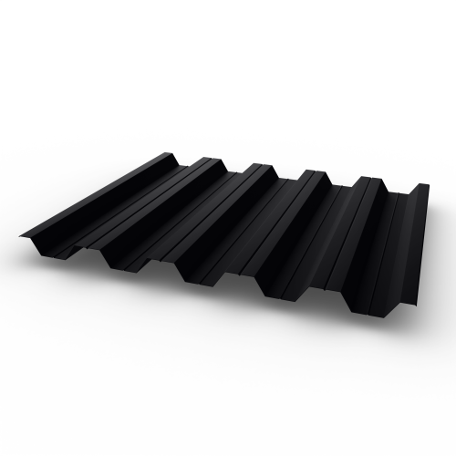 Профнастил НС35 0,4 RAL 9005 оцинкованный, с полимерным покрытием (Полиэстер)