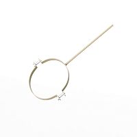 Крепление водосточный трубы сварное оцинкованное порошок ф90х10х250мм RAL 1015