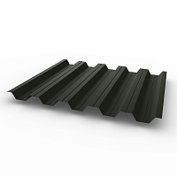 Профнастил НС35 - 0,7 - RAL 6006 оцинкованный, с полимерным покрытием (Полиэстер)