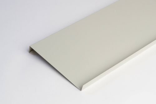 Отлив оконный оцинкованный c порошковым покрытием 0,4мм ширина более 625 мм RAL 9007