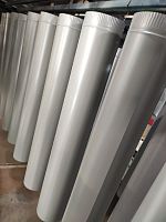 Труба водосточная оцинкованная порошок ф110х1250мм RAL 9006