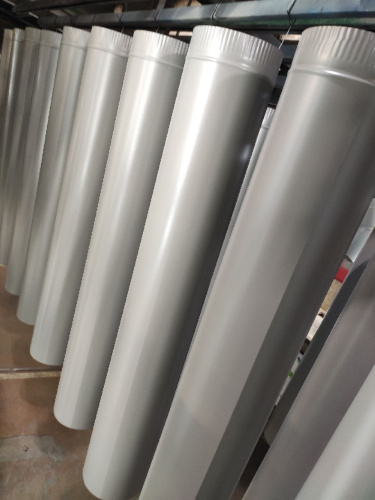 Труба водосточная оцинкованная порошок ф110х1250мм RAL 9006