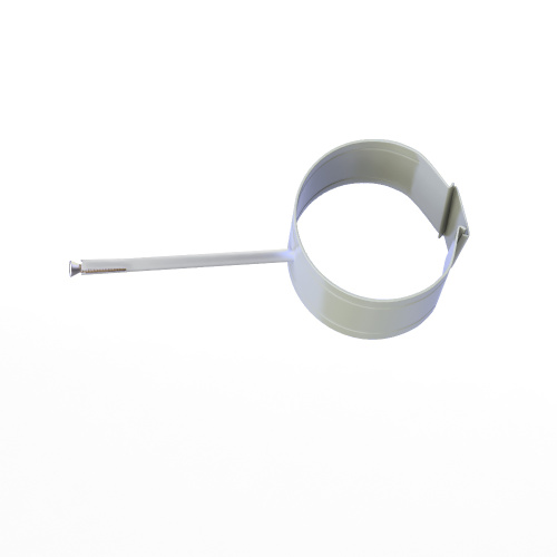 Крепление водосточный трубы сварное оцинкованное порошок ф180х10х250мм RAL 7035