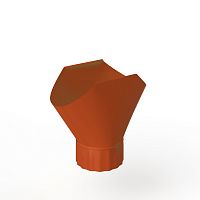 Воронка желоба оцинкованная накладная порошок ф120мм RAL 2001