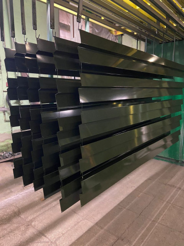 Карнизная планка RAL 6007 оцинкованная c порошковым покрытием 0,45мм фото 2