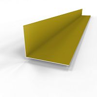 Планка угла внутренняя RAL 1027 оцинкованный c порошковым покрытием 0,45мм