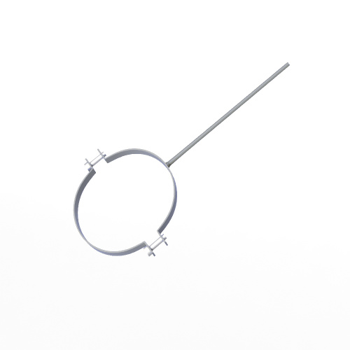 Крепление водосточный трубы сварное оцинкованное порошок ф120х10х250мм RAL 7040