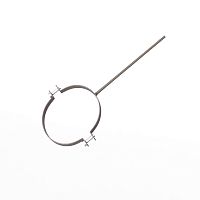 Крепление водосточный трубы сварное оцинкованное порошок ф220х10х250мм RAL 7048