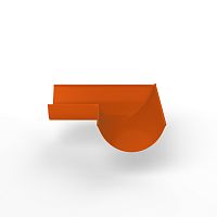 Угол 90 градусов водосточного желоба оцинкованный порошок ф120мм RAL 2004