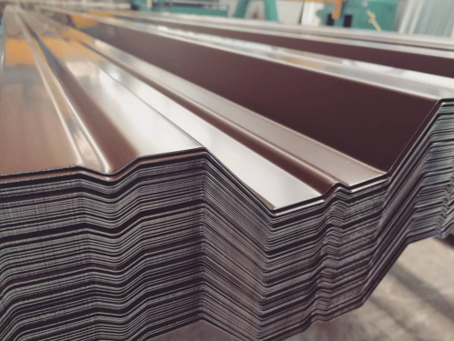 Профнастил оцинкованный с полимерным покрытием полиэстер НС35 buildstor 0,6х1060мм RAL 8017 Шоколадно-коричневый фото 2 Профнастил оцинкованный с полимерным покрытием полиэстер НС35 buildstor 0,6х1060мм RAL 8017 Шоколадно-коричневый фото 2