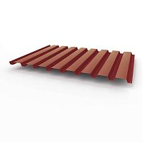 Профнастил оцинкованный с полимерным покрытием полиэстер С20 buildstor 0,5х1150мм RAL 3011 Коричнево-красный