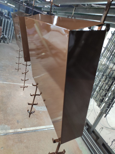 Парапет плоский RAL 8028 полиэстер 0,7 мм фото 2