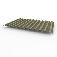 Профнастил оцинкованный с полимерным покрытием полиэстер С21 buildstor 0,55х1051мм RAL 7006 Бежево-серый